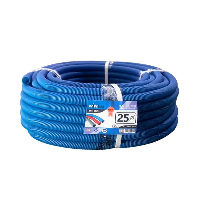 Flexible tube 25 mm blue