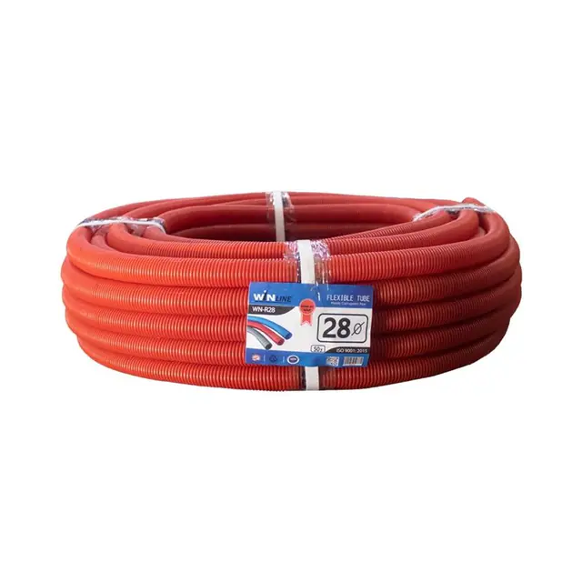 Flexible tube 28 mm red