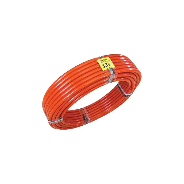 Alpha HDPE tube 13 mm orange 50Y